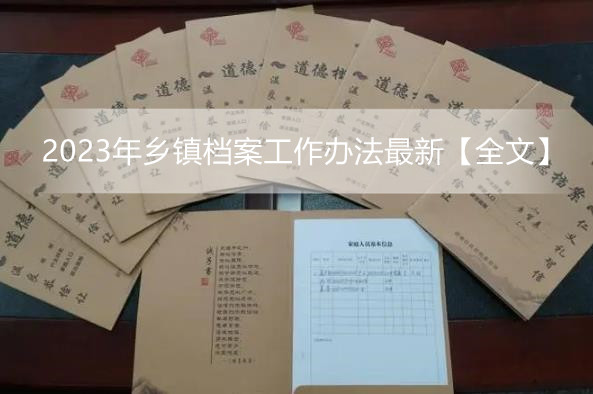 2023年乡镇档案工作办法最新【全文】